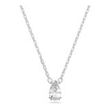 Swarovski Millenia hanger, Pear-slijpvorm, Wit, Rodium toplaag