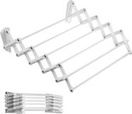 Merkloos Droogrek - Opvouwbaar, Wandmontage, 90 cm, Wit