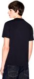 Armani Exchange T-shirt met korte mouwen, ronde hals, effen, regular fit, katoen, XL, heren, diep marineblauw
