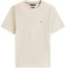 Tommy Hilfiger Heren T-shirt XL Beige Katoen Ronde Hals Regular Fit