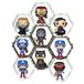 YODAR 9 STKS Riser Display Plank voor Funko POP Figuren, Drijvende Planken Display Ledge voor Organizer en Decoratie, Collectibles Display Stands Showcase, Gloeiend 's nachts