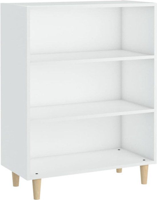 vidaXL Dressoir Wit Hout 69,5x32,5x90 cm