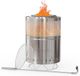 OEM Stainless Steel Fire Pit Bowl with Stand - Portable Fireplace for Patio - 36 x 46 cm