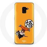 Maniacase Hoesje voor Samsung Galaxy A8 Plus Goku Dragonball Z Kind Anime