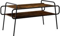 vidaXL Salontafel Gerookt eiken 100 x 50 x 51 cm Bewerkt hout