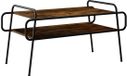vidaXL Salontafel Gerookt eiken 100 x 50 x 51 cm Bewerkt hout
