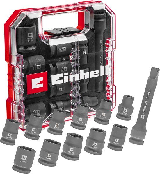 Einhell Impact 109283 Bit- en steeksleutelset 1/2
