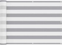vidaXL Balkonscherm 75 x 300 cm PU gecoat oxford alu Rechthoekig
