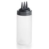 Lacor Doseerfles druk drievoudig 472 ml, polyethilene, wit, 7 x 7 x 20 cm