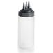 Lacor Doseerfles druk drievoudig 472 ml, polyethilene, wit, 7 x 7 x 20 cm