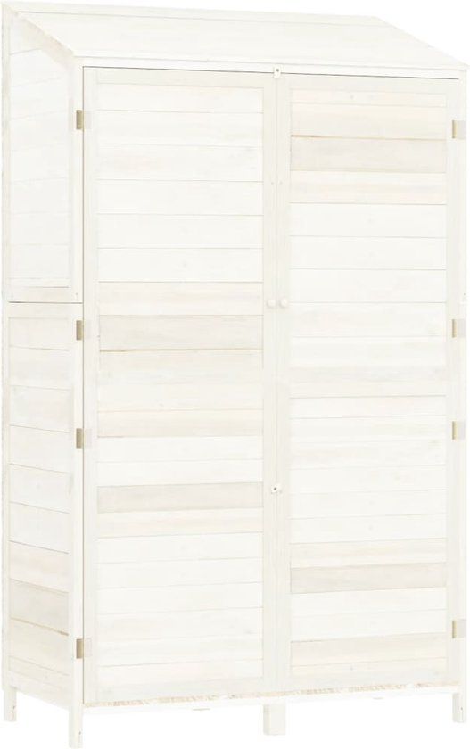 vidaXL Tuinschuur - 102x52x174,5 cm - vurenhout - groen - plat dak