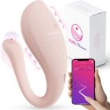 Pure Pleasure® Vibrerend Ei met App – Draadloos Tril Ei voor Vrouwen en Koppels – Siliconen Seksspeeltje – Roze – Oplaadbaar – Waterdicht – Stil Gebruik