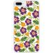 Apple Siliconen hoesje compatibel met iPhone 6 Plus, Apple iPhone 6S Plus Paarse Bloemen