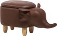 Beliani ELEPHANT Hocker - Bruin - Kunstleer - Design - Kinderen