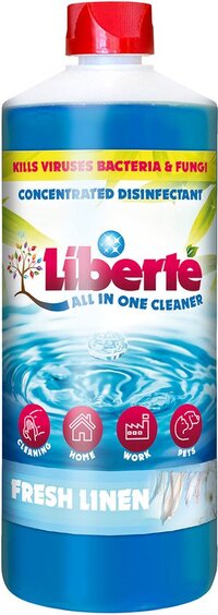 Liberté All in One Cleaner All in One Cleaner Fresh Linen 1 Liter - Disinfectant - Pets - Home - Car - Office - Cleaning Agent