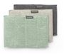 Brabantia SinkSide Microvezeldoekjes - Set van 3 - 16 x 22 cm - Soft Beige/Dark Grey/Jade Green