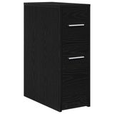 vidaXL Badkamermeubel Set 22 x 44 x 61.5 cm Bewerkt Hout Zwart Eiken
