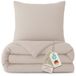 Muslin Ensemble de literie - 135 x 200 cm + 40 x 80 cm - 100% Coton - Beige
