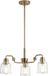 Kichler LED Kroonluchter | 3X E27 Max 60W | Dimbaar | Weathered Brass