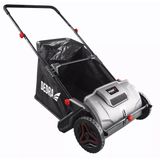 DEDRA DED8803 Gazonveer, handmatige verzamelaar, blad- en gazonverzamelaar, verzamelbreedte 530 mm, opvangzak van 100 liter, robuuste 250 mm wielen, licht en handig 7 kg, verstelbaar stuur