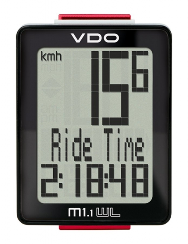 VDO Dayton M1.1 WL draadloze fietscomputer Funk zwart