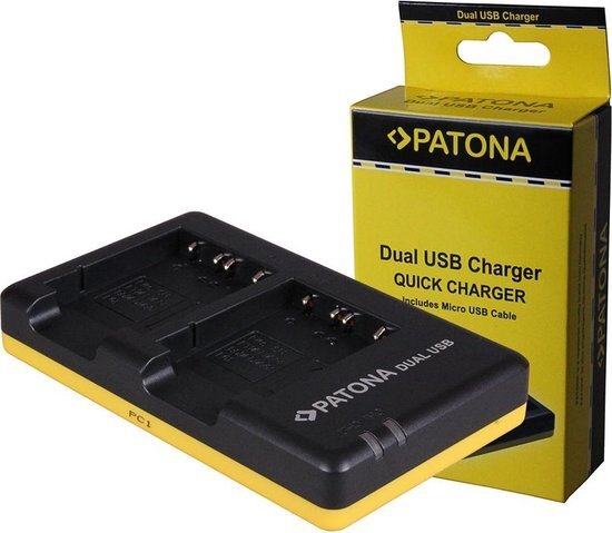 Patona Sony NP-FE1 NP-FR1 NP-BG1 Dual USB lader