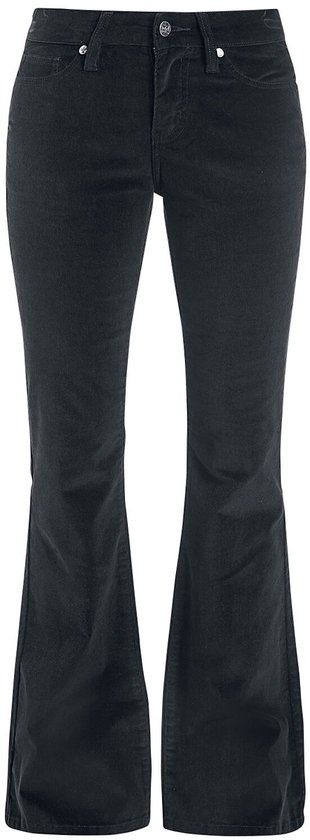 Black Premium by EMP Zwarte cortège broek met flare - Dames - W35L34