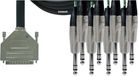 Cordial Intro Multicore D-Sub/jack symm 8-voudig, Rean stekker, 5,0m - Analoge multicore kabel
