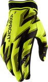 100 Percent Ridefit S26, gants, Jaune Néon/Noir, L