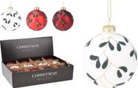 Nampook Koopman Kerstbal 80 mm 3ass kleuren Nampook