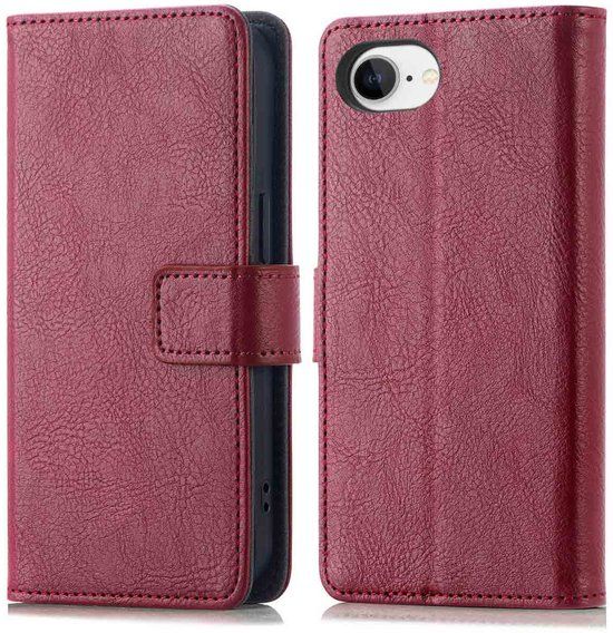 imoshion Luxe Bookcase - Geschikt voor Apple iPhone 17e / 16e - Bordeaux