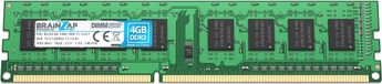BRAINZAP 4GB DDR3 1600MHz PC3-12800U-11-13-A1 DIMM CL11 1Rx8 1.5V Non-ECC Unbuffered RAM pour PC de bureau Module mémoire