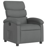 vidaXL Relaxfauteuil donkergrijs stof