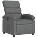 vidaXL Relaxfauteuil donkergrijs stof