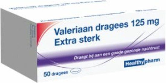 Healthypharm Valeriaan X Sterk 125mg - 50 Tabletten