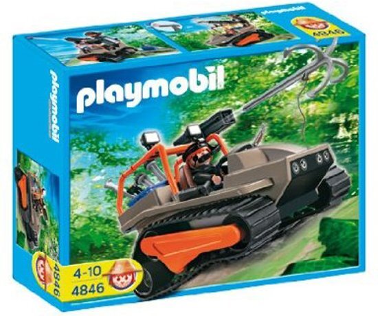 playmobil Rupsvoertuig met schattenjager - 4846