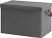 Happiq Boîtes de rangement Set de 5 - Gris - 51L