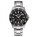 MIDO Ocean Star GMT - Zwitsers automatisch horloge voor heren - 44 mm roestvrijstalen kast met roterende lunette, Zwart op roestvrij staal, Duiken Horloge