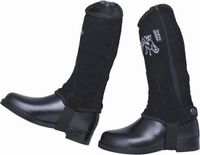 HKM Kids Minichaps Nubuck Imitatie Zwart Maat 6