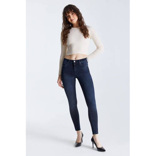 Cup of Joe Denim high waist skinny jeans dark blue denim