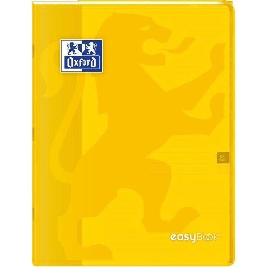 OXFORD - Easybook geniet notitieboek - 24 x 32 cm - 96 pagina's - Geel