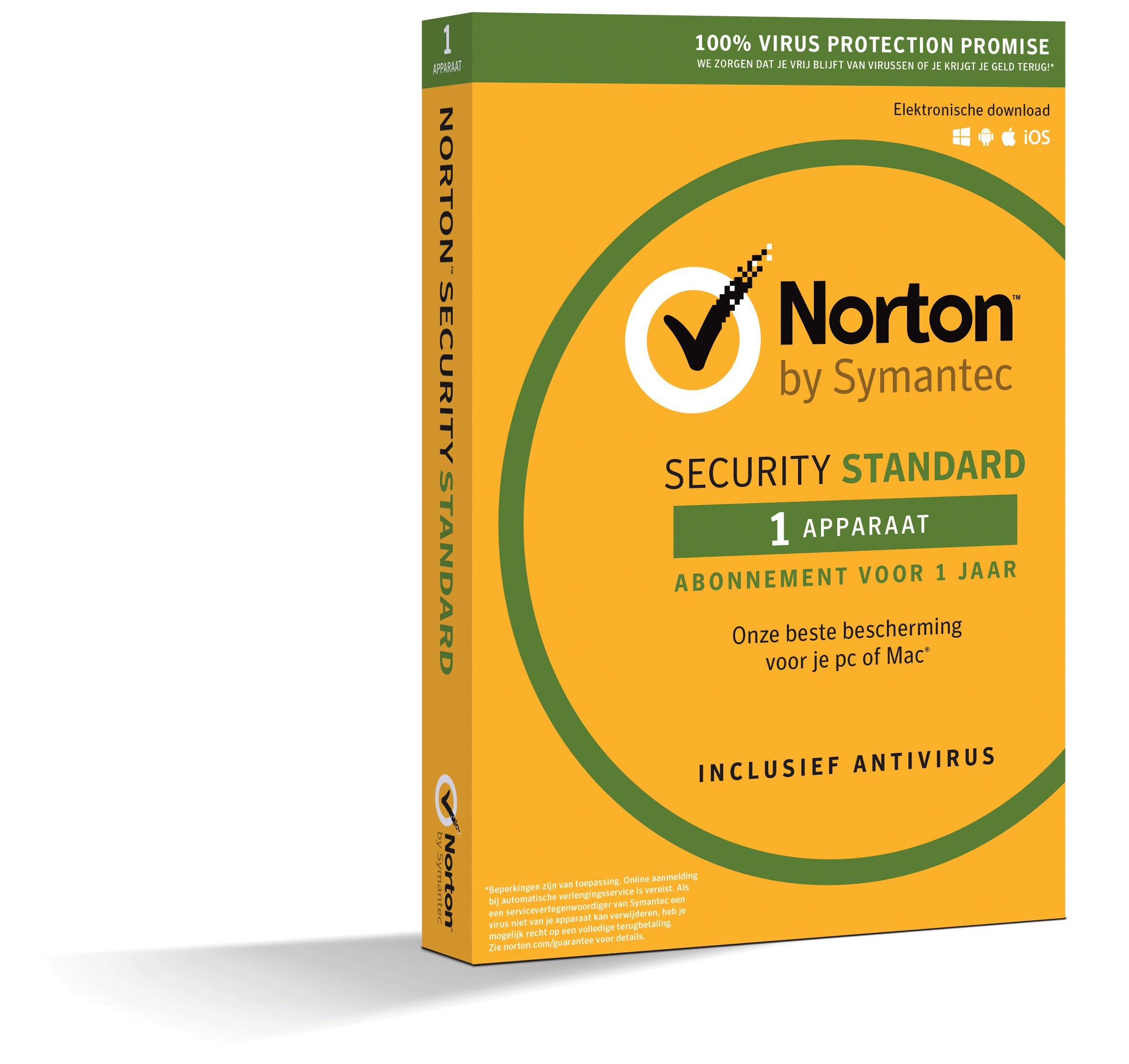 Norton Security Standard 2019/2020 1 Dispositivo 1 Pc 1 Anno Pc MAC