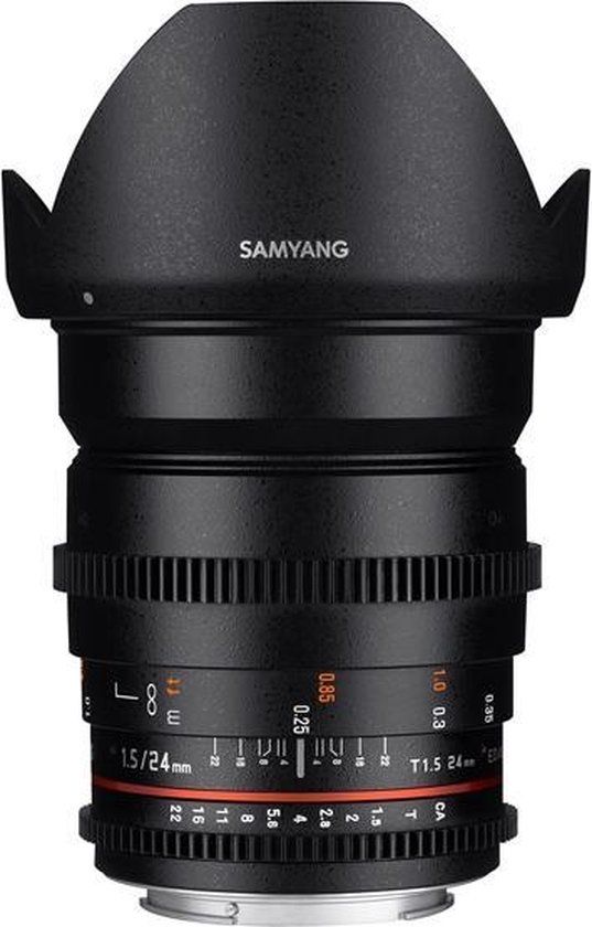 Samyang 24mm T1.5 VDSLR ED AS IF UMC II - Micro Four Thirds (MFT) - Zwart