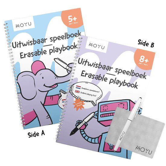 MOYU 2-in-1 Herbruikbare Speelboek