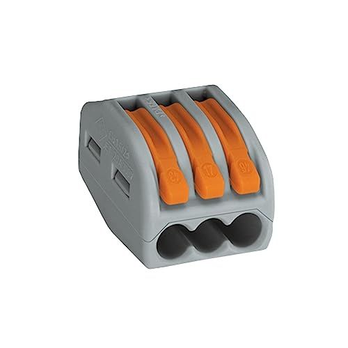 WAGO 222-413 aansluitklem, grijs/oranje, kunststof