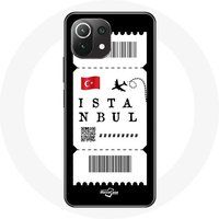 Maniacase Hoesje voor Xiaomi Mi 11 Lite Vliegticket Istanbul Turkije
