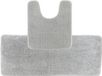 Tendance Badkamer Matten set Aquarius - lichtgrijs - extra lang - hoogpolig - microfiber