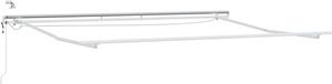 vidaXL Elektrisch zonnescherm frame met LED-verlichting en sensor, 4,5 x 3 meter, wit