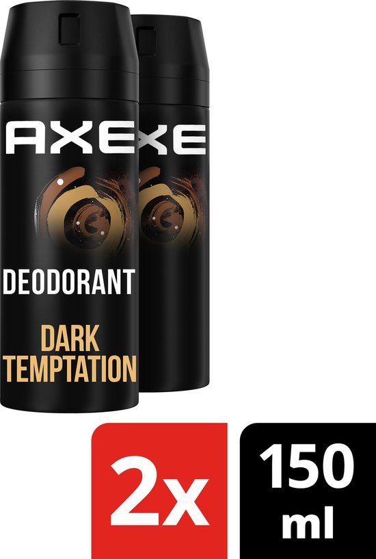 Axe Dark Temptation Deodorant Bodyspray - 2 x 150 ml - Men's - Spray