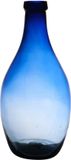 Hakbijl Glass Bloemenvaas Luna Elegance - Transparant Blauw Glas - D19 x H37 cm